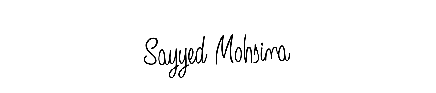Once you've used our free online signature maker to create your best signature Angelique-Rose-font-FFP style, it's time to enjoy all of the benefits that Sayyed Mohsina name signing documents. Sayyed Mohsina signature style 5 images and pictures png