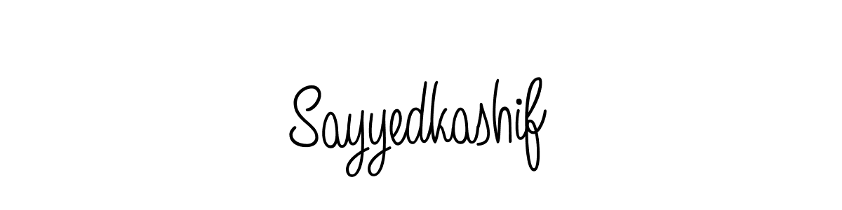 Sayyedkashif stylish signature style. Best Handwritten Sign (Angelique-Rose-font-FFP) for my name. Handwritten Signature Collection Ideas for my name Sayyedkashif. Sayyedkashif signature style 5 images and pictures png