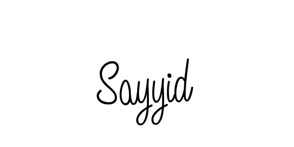 How to make Sayyid name signature. Use Angelique-Rose-font-FFP style for creating short signs online. This is the latest handwritten sign. Sayyid signature style 5 images and pictures png