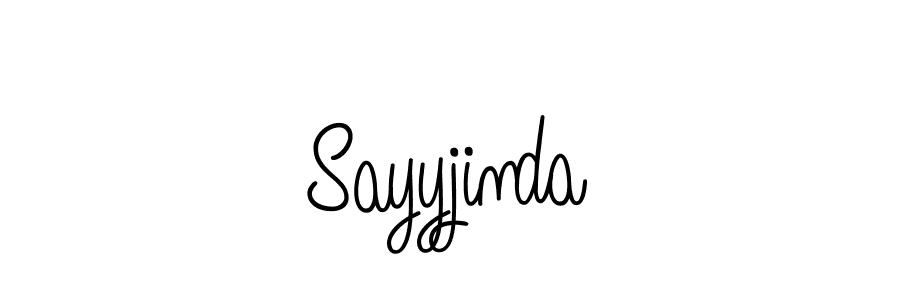 if you are searching for the best signature style for your name Sayyjinda. so please give up your signature search. here we have designed multiple signature styles  using Angelique-Rose-font-FFP. Sayyjinda signature style 5 images and pictures png