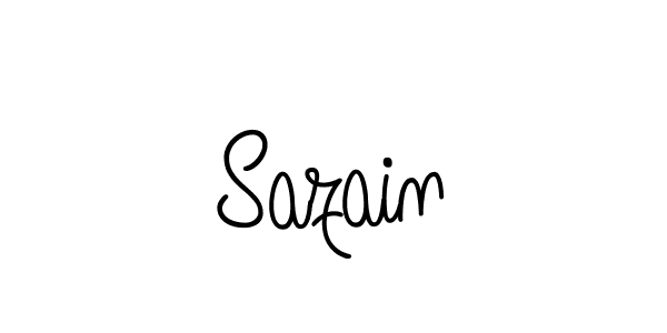 Design your own signature with our free online signature maker. With this signature software, you can create a handwritten (Angelique-Rose-font-FFP) signature for name Sazain. Sazain signature style 5 images and pictures png