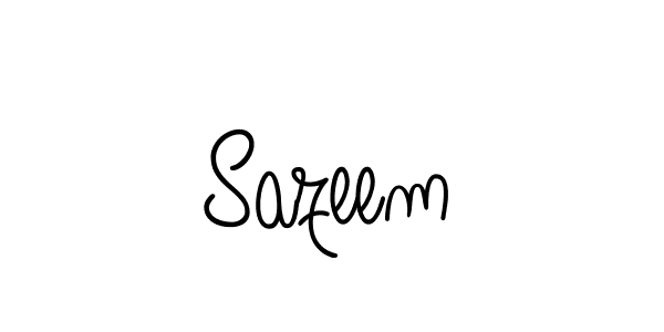 Create a beautiful signature design for name Sazeem. With this signature (Angelique-Rose-font-FFP) fonts, you can make a handwritten signature for free. Sazeem signature style 5 images and pictures png