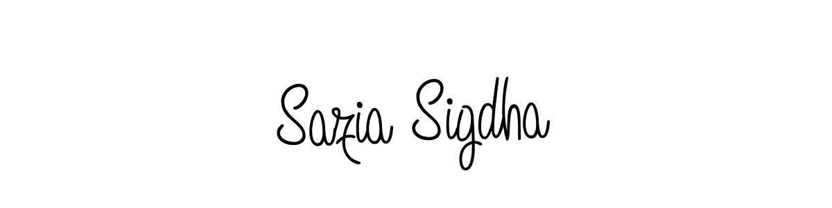 How to Draw Sazia Sigdha signature style? Angelique-Rose-font-FFP is a latest design signature styles for name Sazia Sigdha. Sazia Sigdha signature style 5 images and pictures png