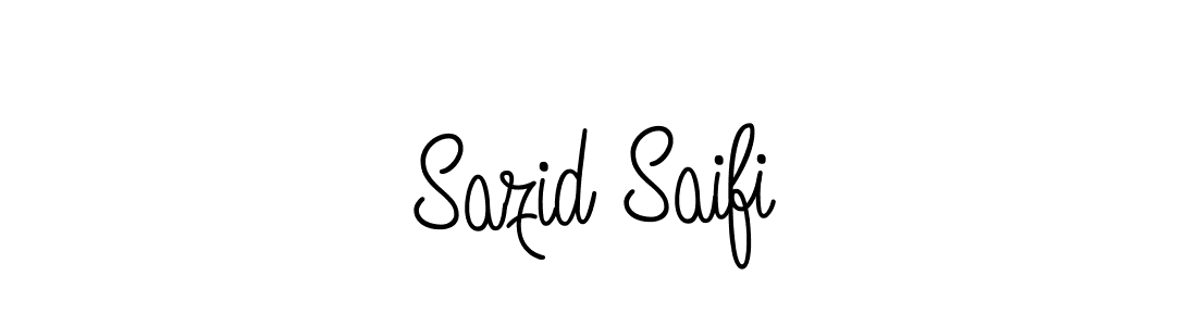 You should practise on your own different ways (Angelique-Rose-font-FFP) to write your name (Sazid Saifi) in signature. don't let someone else do it for you. Sazid Saifi signature style 5 images and pictures png