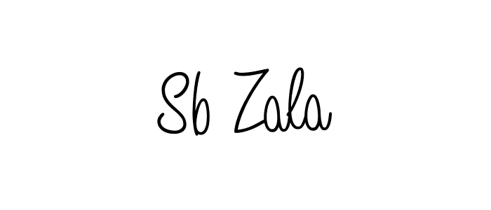 You should practise on your own different ways (Angelique-Rose-font-FFP) to write your name (Sb Zala) in signature. don't let someone else do it for you. Sb Zala signature style 5 images and pictures png