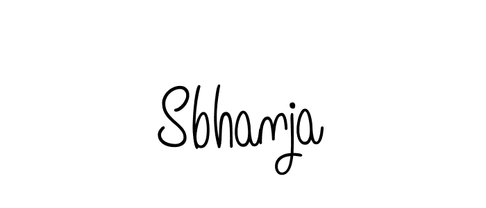 How to Draw Sbhanja signature style? Angelique-Rose-font-FFP is a latest design signature styles for name Sbhanja. Sbhanja signature style 5 images and pictures png