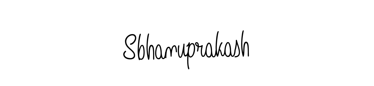 Sbhanuprakash stylish signature style. Best Handwritten Sign (Angelique-Rose-font-FFP) for my name. Handwritten Signature Collection Ideas for my name Sbhanuprakash. Sbhanuprakash signature style 5 images and pictures png