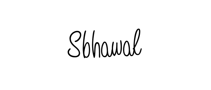 Sbhawal stylish signature style. Best Handwritten Sign (Angelique-Rose-font-FFP) for my name. Handwritten Signature Collection Ideas for my name Sbhawal. Sbhawal signature style 5 images and pictures png