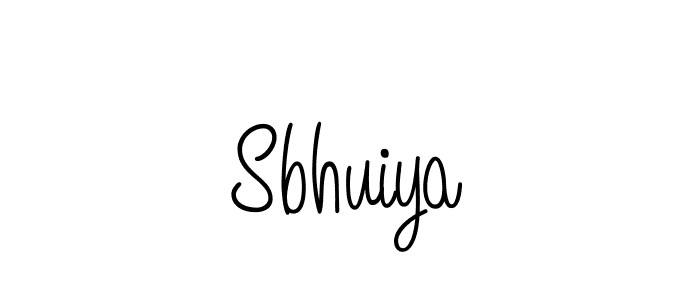 Use a signature maker to create a handwritten signature online. With this signature software, you can design (Angelique-Rose-font-FFP) your own signature for name Sbhuiya. Sbhuiya signature style 5 images and pictures png