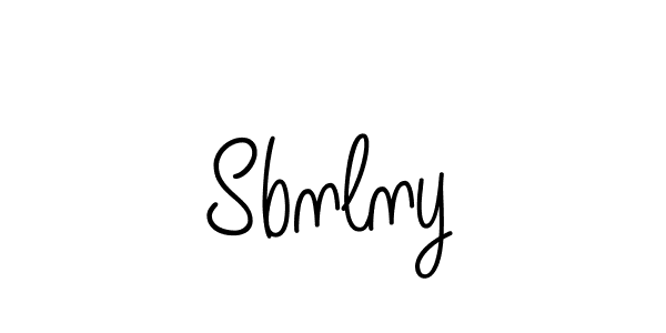 Sbnlny stylish signature style. Best Handwritten Sign (Angelique-Rose-font-FFP) for my name. Handwritten Signature Collection Ideas for my name Sbnlny. Sbnlny signature style 5 images and pictures png
