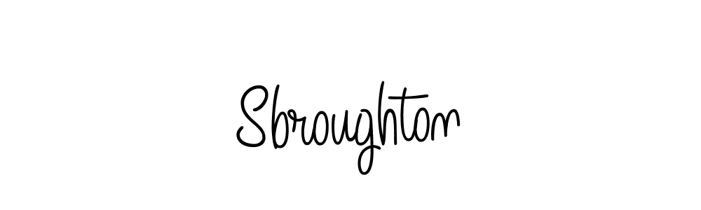 You should practise on your own different ways (Angelique-Rose-font-FFP) to write your name (Sbroughton) in signature. don't let someone else do it for you. Sbroughton signature style 5 images and pictures png