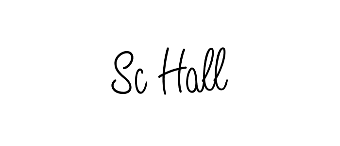 Design your own signature with our free online signature maker. With this signature software, you can create a handwritten (Angelique-Rose-font-FFP) signature for name Sc Hall. Sc Hall signature style 5 images and pictures png