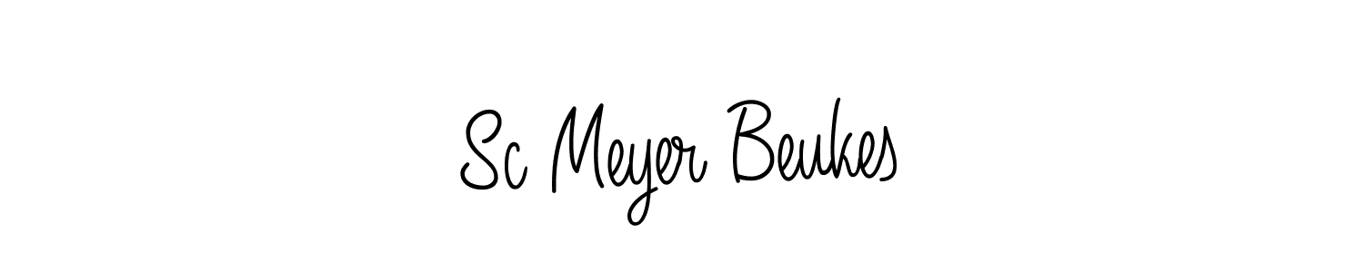 Design your own signature with our free online signature maker. With this signature software, you can create a handwritten (Angelique-Rose-font-FFP) signature for name Sc Meyer Beukes. Sc Meyer Beukes signature style 5 images and pictures png