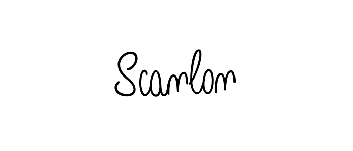 Design your own signature with our free online signature maker. With this signature software, you can create a handwritten (Angelique-Rose-font-FFP) signature for name Scanlon. Scanlon signature style 5 images and pictures png