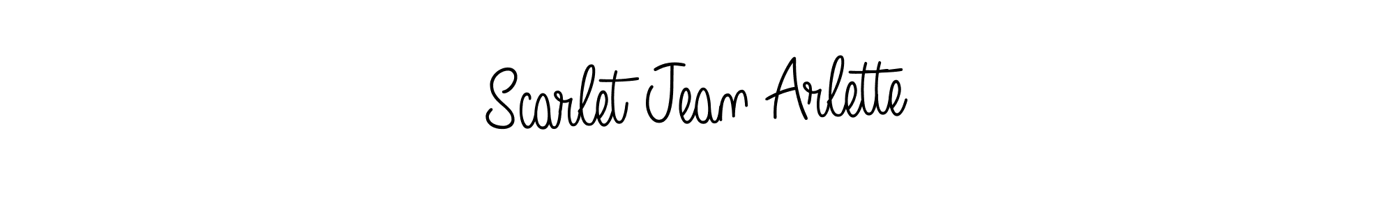 The best way (Angelique-Rose-font-FFP) to make a short signature is to pick only two or three words in your name. The name Scarlet Jean Arlette include a total of six letters. For converting this name. Scarlet Jean Arlette signature style 5 images and pictures png