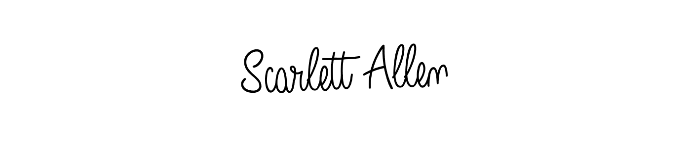 How to make Scarlett Allen signature? Angelique-Rose-font-FFP is a professional autograph style. Create handwritten signature for Scarlett Allen name. Scarlett Allen signature style 5 images and pictures png