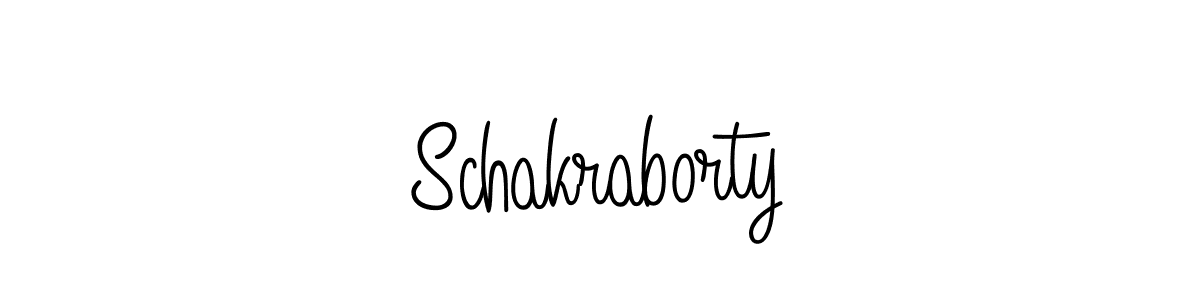 You should practise on your own different ways (Angelique-Rose-font-FFP) to write your name (Schakraborty) in signature. don't let someone else do it for you. Schakraborty signature style 5 images and pictures png