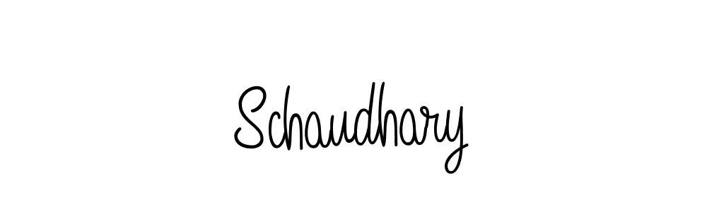 Use a signature maker to create a handwritten signature online. With this signature software, you can design (Angelique-Rose-font-FFP) your own signature for name Schaudhary. Schaudhary signature style 5 images and pictures png