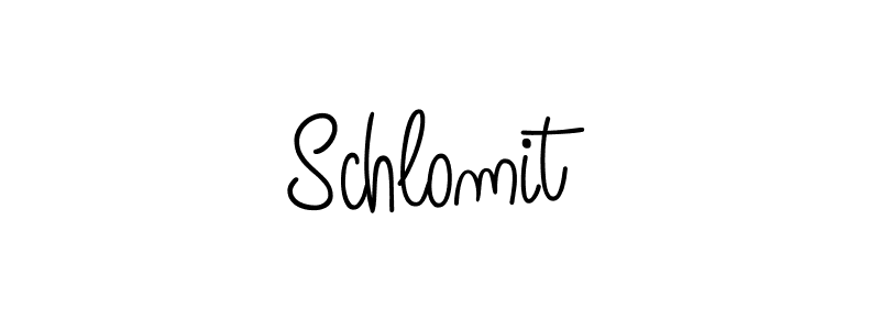 Schlomit stylish signature style. Best Handwritten Sign (Angelique-Rose-font-FFP) for my name. Handwritten Signature Collection Ideas for my name Schlomit. Schlomit signature style 5 images and pictures png