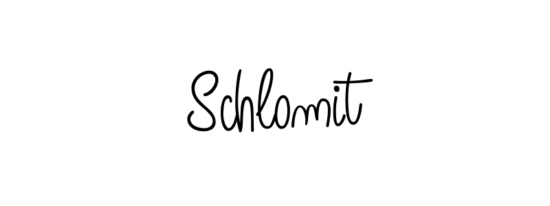 Schlomit stylish signature style. Best Handwritten Sign (Angelique-Rose-font-FFP) for my name. Handwritten Signature Collection Ideas for my name Schlomit. Schlomit signature style 5 images and pictures png