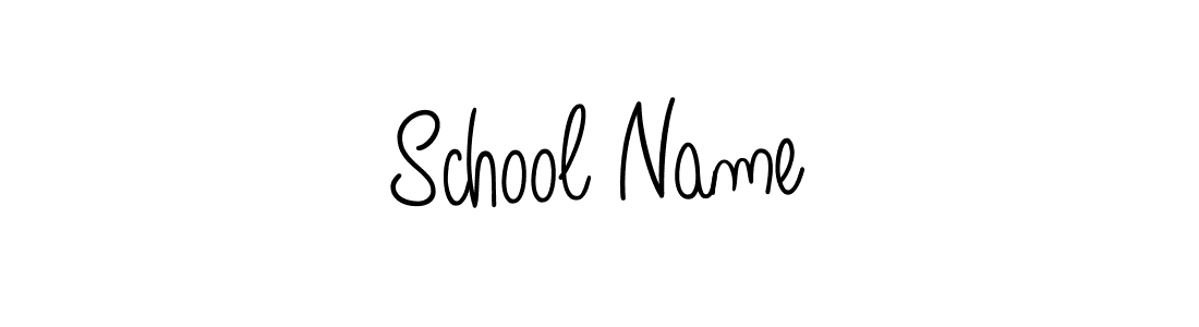 Use a signature maker to create a handwritten signature online. With this signature software, you can design (Angelique-Rose-font-FFP) your own signature for name School Name. School Name signature style 5 images and pictures png