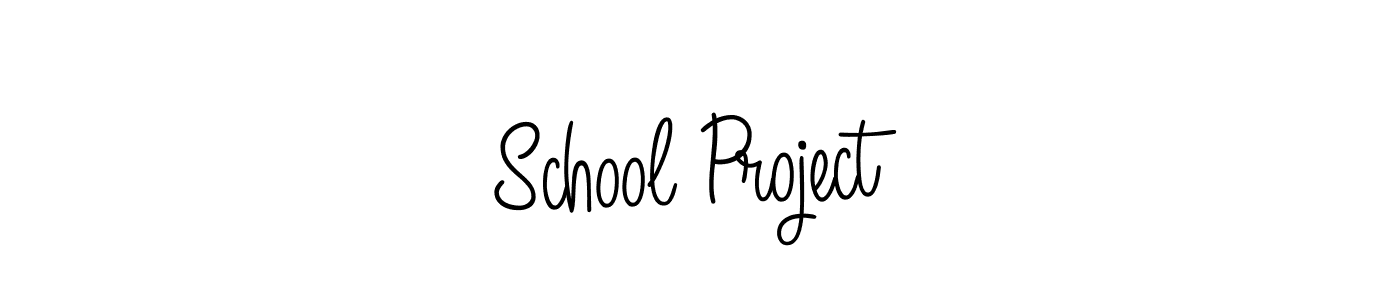 It looks lik you need a new signature style for name School Project. Design unique handwritten (Angelique-Rose-font-FFP) signature with our free signature maker in just a few clicks. School Project signature style 5 images and pictures png
