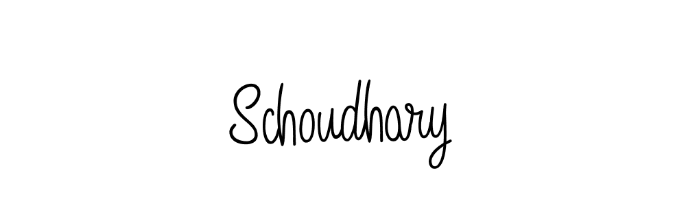 How to make Schoudhary name signature. Use Angelique-Rose-font-FFP style for creating short signs online. This is the latest handwritten sign. Schoudhary signature style 5 images and pictures png