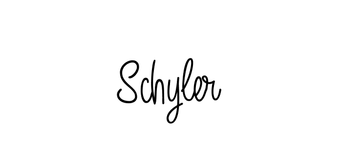 How to Draw Schyler signature style? Angelique-Rose-font-FFP is a latest design signature styles for name Schyler. Schyler signature style 5 images and pictures png