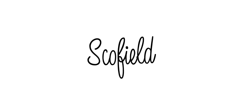 Make a beautiful signature design for name Scofield. With this signature (Angelique-Rose-font-FFP) style, you can create a handwritten signature for free. Scofield signature style 5 images and pictures png