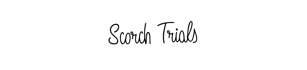 Create a beautiful signature design for name Scorch Trials. With this signature (Angelique-Rose-font-FFP) fonts, you can make a handwritten signature for free. Scorch Trials signature style 5 images and pictures png