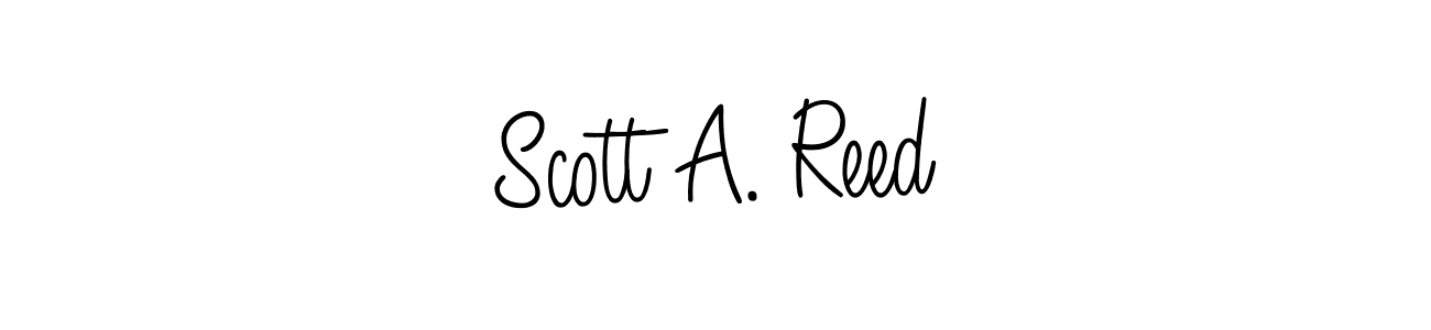 Make a beautiful signature design for name Scott A. Reed. With this signature (Angelique-Rose-font-FFP) style, you can create a handwritten signature for free. Scott A. Reed signature style 5 images and pictures png