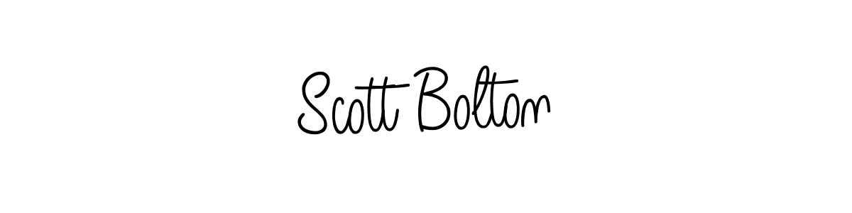 You should practise on your own different ways (Angelique-Rose-font-FFP) to write your name (Scott Bolton) in signature. don't let someone else do it for you. Scott Bolton signature style 5 images and pictures png