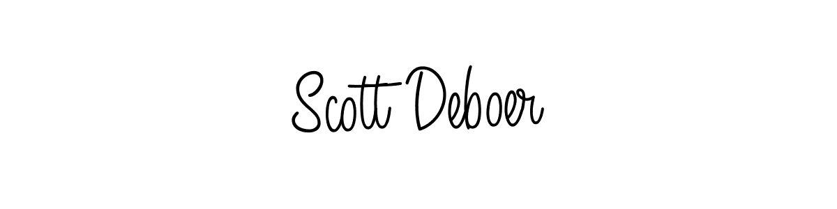 Make a beautiful signature design for name Scott Deboer. With this signature (Angelique-Rose-font-FFP) style, you can create a handwritten signature for free. Scott Deboer signature style 5 images and pictures png
