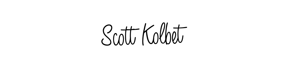 Check out images of Autograph of Scott Kolbet name. Actor Scott Kolbet Signature Style. Angelique-Rose-font-FFP is a professional sign style online. Scott Kolbet signature style 5 images and pictures png