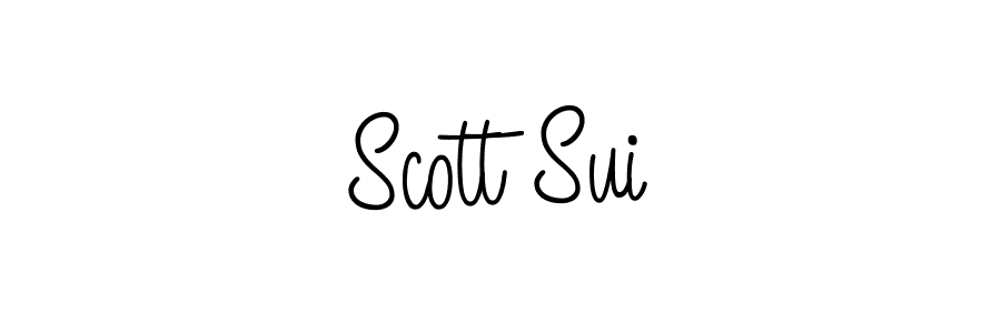 How to Draw Scott Sui signature style? Angelique-Rose-font-FFP is a latest design signature styles for name Scott Sui. Scott Sui signature style 5 images and pictures png