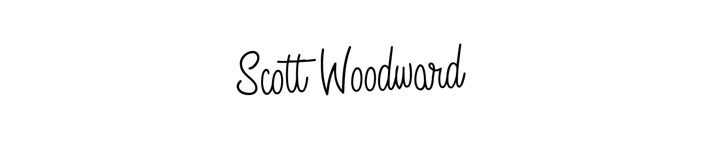 Use a signature maker to create a handwritten signature online. With this signature software, you can design (Angelique-Rose-font-FFP) your own signature for name Scott Woodward. Scott Woodward signature style 5 images and pictures png