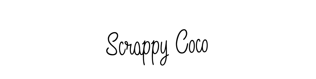 You can use this online signature creator to create a handwritten signature for the name Scrappy Coco. This is the best online autograph maker. Scrappy Coco signature style 5 images and pictures png