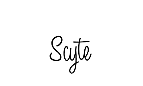 How to make Scyte name signature. Use Angelique-Rose-font-FFP style for creating short signs online. This is the latest handwritten sign. Scyte signature style 5 images and pictures png