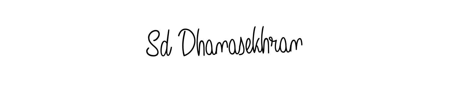 Make a beautiful signature design for name Sd Dhanasekhran. With this signature (Angelique-Rose-font-FFP) style, you can create a handwritten signature for free. Sd Dhanasekhran signature style 5 images and pictures png
