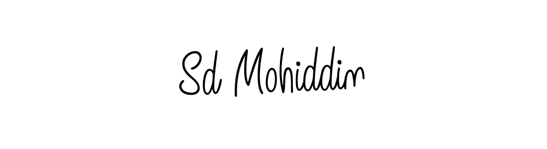 How to make Sd Mohiddin name signature. Use Angelique-Rose-font-FFP style for creating short signs online. This is the latest handwritten sign. Sd Mohiddin signature style 5 images and pictures png