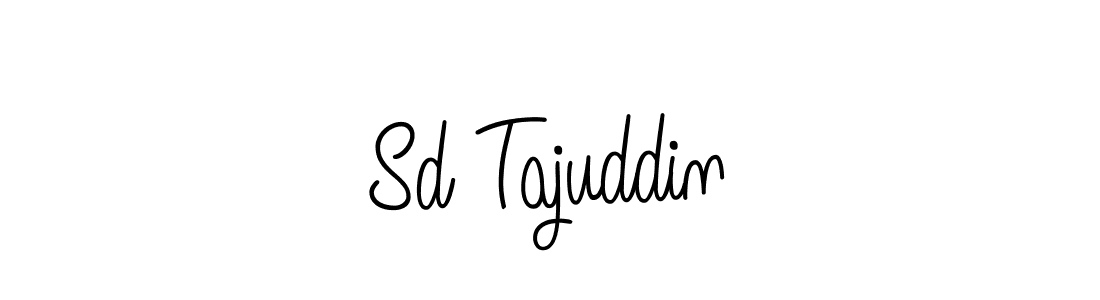 You should practise on your own different ways (Angelique-Rose-font-FFP) to write your name (Sd Tajuddin) in signature. don't let someone else do it for you. Sd Tajuddin signature style 5 images and pictures png
