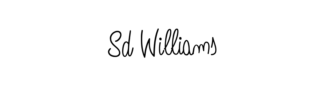 Sd Williams stylish signature style. Best Handwritten Sign (Angelique-Rose-font-FFP) for my name. Handwritten Signature Collection Ideas for my name Sd Williams. Sd Williams signature style 5 images and pictures png