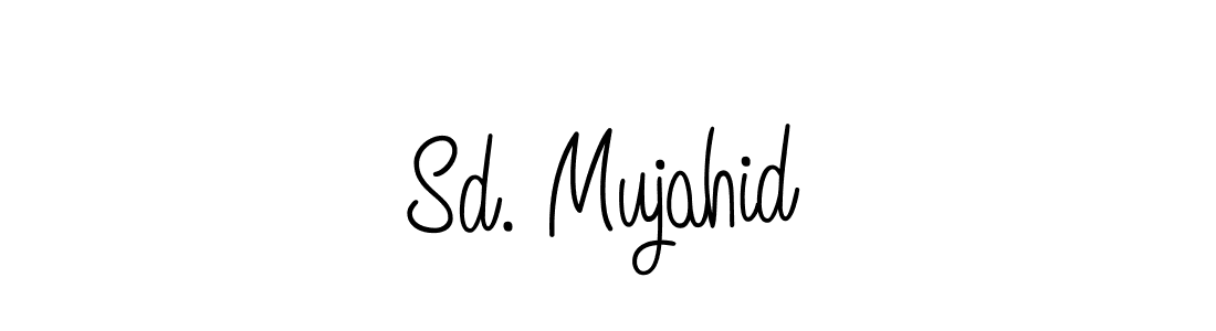 Sd. Mujahid stylish signature style. Best Handwritten Sign (Angelique-Rose-font-FFP) for my name. Handwritten Signature Collection Ideas for my name Sd. Mujahid. Sd. Mujahid signature style 5 images and pictures png