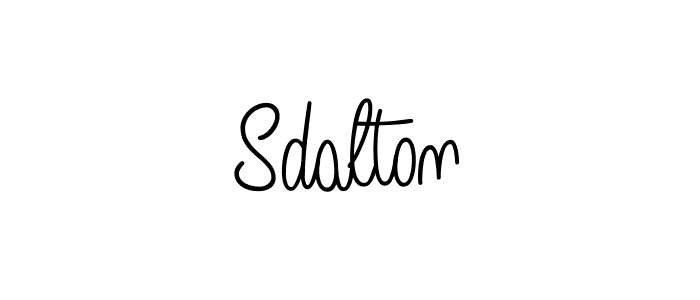 You should practise on your own different ways (Angelique-Rose-font-FFP) to write your name (Sdalton) in signature. don't let someone else do it for you. Sdalton signature style 5 images and pictures png