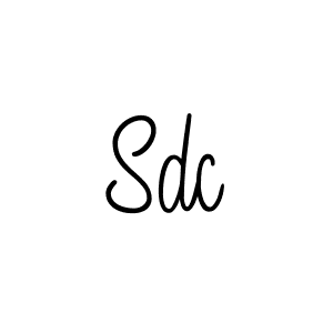 Make a beautiful signature design for name Sdc. With this signature (Angelique-Rose-font-FFP) style, you can create a handwritten signature for free. Sdc signature style 5 images and pictures png