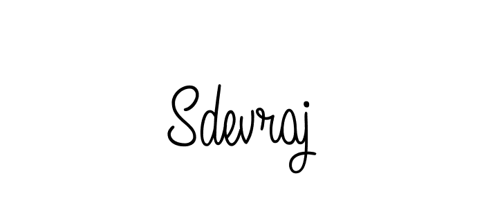 How to make Sdevraj name signature. Use Angelique-Rose-font-FFP style for creating short signs online. This is the latest handwritten sign. Sdevraj signature style 5 images and pictures png