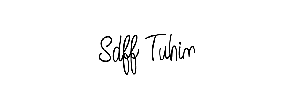 How to Draw Sdff Tuhin signature style? Angelique-Rose-font-FFP is a latest design signature styles for name Sdff Tuhin. Sdff Tuhin signature style 5 images and pictures png