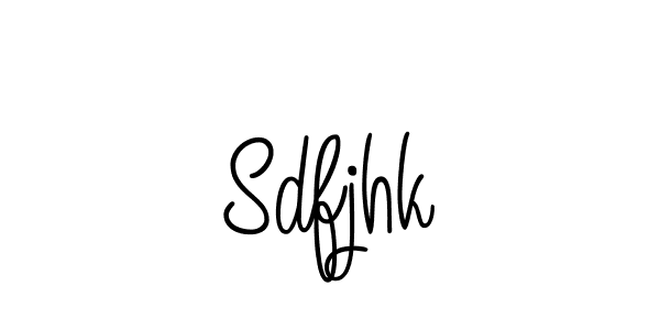 How to make Sdfjhk name signature. Use Angelique-Rose-font-FFP style for creating short signs online. This is the latest handwritten sign. Sdfjhk signature style 5 images and pictures png