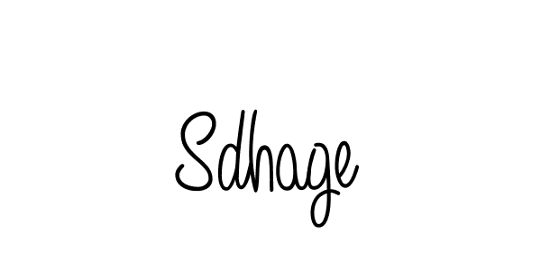 Make a beautiful signature design for name Sdhage. Use this online signature maker to create a handwritten signature for free. Sdhage signature style 5 images and pictures png