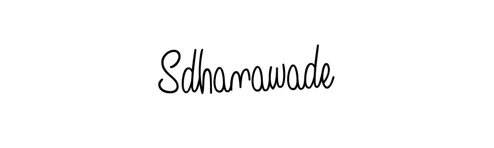 You should practise on your own different ways (Angelique-Rose-font-FFP) to write your name (Sdhanawade) in signature. don't let someone else do it for you. Sdhanawade signature style 5 images and pictures png